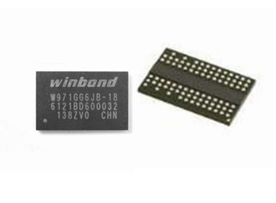Κίνα Χαμηλής ισχύος ολοκληρωμένο κύκλωμα SDRAM DDR2 τσιπ 64Mx16 BGA84 W971GG6JB-18 ολοκληρωμένου κυκλώματος αστραπιαίας σκέψης διανομέας
